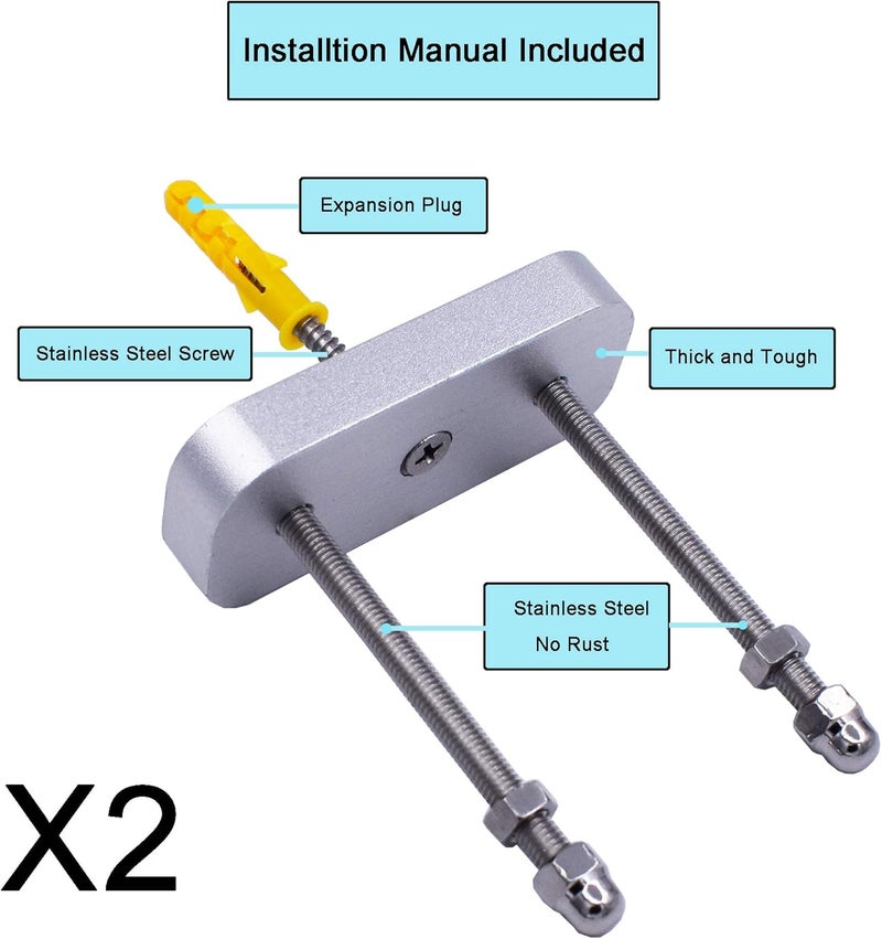 YYST Skateboard Floating Deck Display Skateboard Floating Wall Mount Long Board Wall Hanger- Patent Pending - Type A - Image 2
